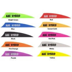AAE 2.0 Hybrid Shield 100 Pack Archery Vanes